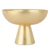 Vietri Moon Glass Small Pedestal Bowl In Gold