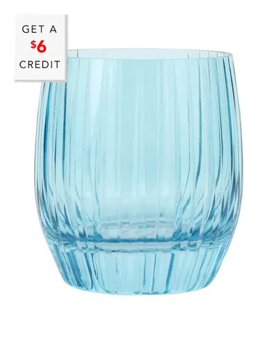 Vietri Natalia Double Old Fashioned With $6 Credit In Blue