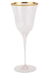 Vietri Natalia Stemmed Wine Glass In Gold