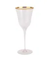 Vietri Natalia Stemmed Wine Glass In Gold