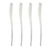 Vietri Natura Satin Finish Spreaders, Set Of 4 In Silver
