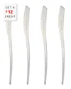 Vietri Natura Satin Finish Spreaders, Set Of 4
