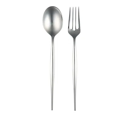 Vietri Natura Serving Set In Silver