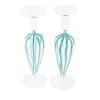Vietri Nuovo Stripe Candlestick Holders, Set Of 2 In Teal