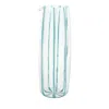 Vietri Nuovo Stripe Pitcher In Teal