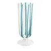 Vietri Nuovo Stripe Champagne Glass In Blue