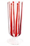 Vietri Nuovo Stripe Champagne Glass In Red