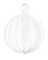 Vietri Nuovo Stripe Ornament In Transparent