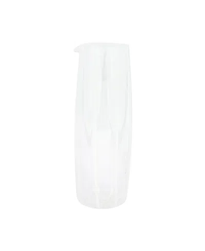 Vietri Nuovo Stripe Pitcher In White