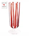 Vietri Nuovo Stripe Champagne Glass