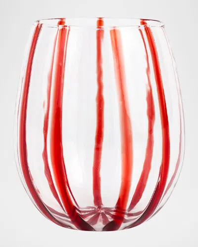 VIETRI NUOVO STRIPE STEMLESS WINE GLASS
