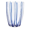 Vietri Nuovo Stripe Tumbler Glass In Blue