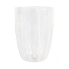 Vietri Nuovo Stripe Tumbler Glass In White