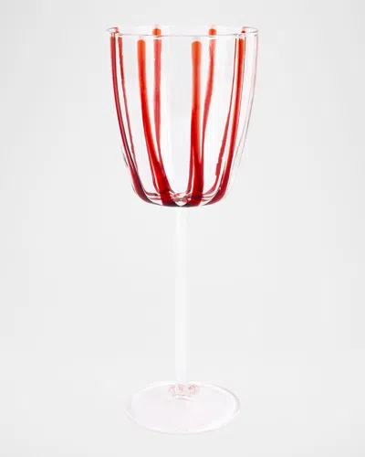 VIETRI NUOVO STRIPE WINE GLASS