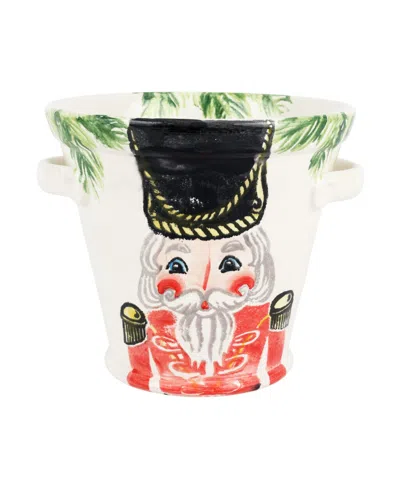 Vietri Nutcracker Ice Bucket In Multi