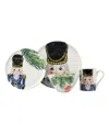 Vietri Nutcrackers 4-piece Place Setting In Blue