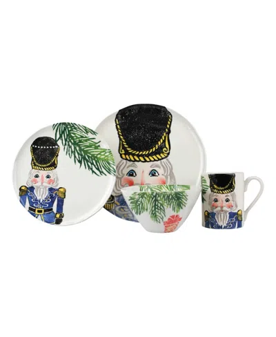 Vietri Nutcrackers 4-piece Place Setting In Blue