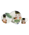 Vietri Nutcrackers 4-piece Place Setting In Gold