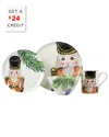 Vietri Nutcrackers 4pc Place Setting With $24 Credit In Gold
