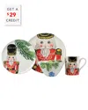 Vietri Nutcrackers 4-piece Place Setting In White