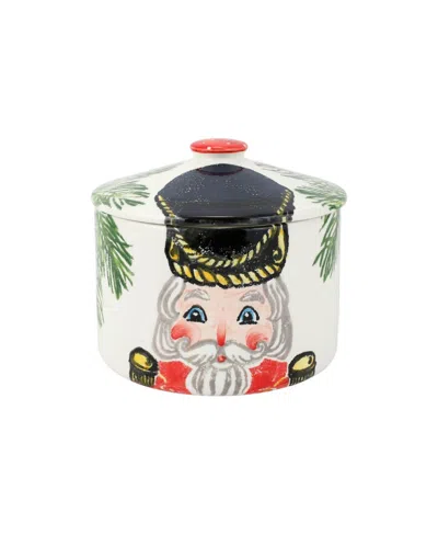 VIETRI NUTCRACKERS BISCOTTI JAR