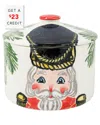 Vietri Nutcracker Christmas Biscotti Jar In Multi