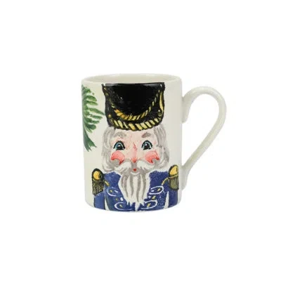 Vietri Nutcrackers Blue Mug In Blue;black;green