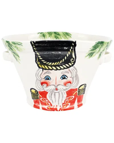 Vietri Nutcrackers Celebration Bucket In Multi