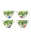 Vietri Nutcrackers Dinnerware Cereal Bowls, Set Of 4 In Assorted