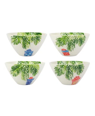 VIETRI NUTCRACKERS DINNERWARE CEREAL BOWLS, SET OF 4