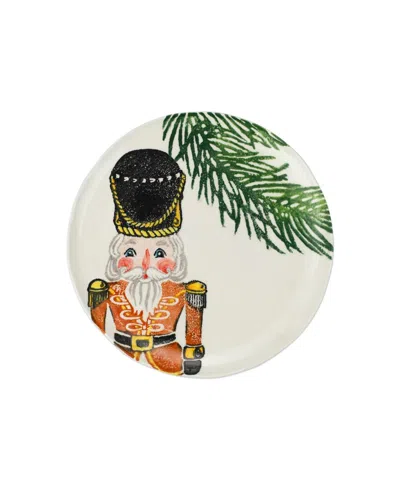 Vietri Nutcrackers Dinnerware Salad Plate In Gold