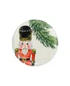 Vietri Nutcrackers Dinnerware Salad Plate In Red