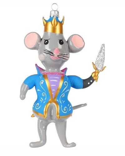 Vietri Nutcrackers Figural Mouse King Ornament In Multi