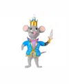 Vietri Nutcrackers Figural Mouse King Ornament In Blue