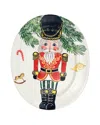 Vietri Nutcrackers Large Oval Platter With $38 Credit In Red