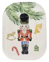 Vietri Nutcrackers Medium Rectangular Platter With $16 Credit In Multicolor