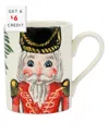 Vietri Nutcrackers Mug With $6 Credit In Red