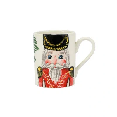 Vietri Nutcrackers Red Mug In Black;green;red