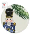 Vietri Nutcrackers Dinnerware Salad Plate In Blue