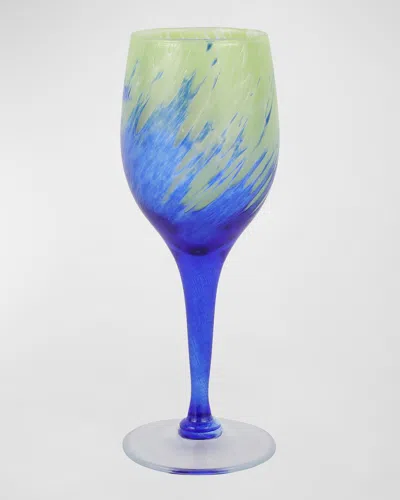 Vietri Nuvola Wine Glass In Blue