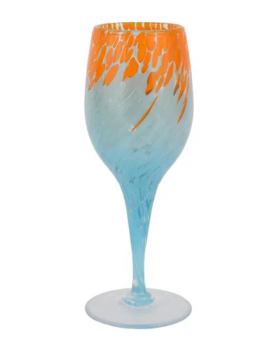 Vietri Nuvola Wine Glass In Multi