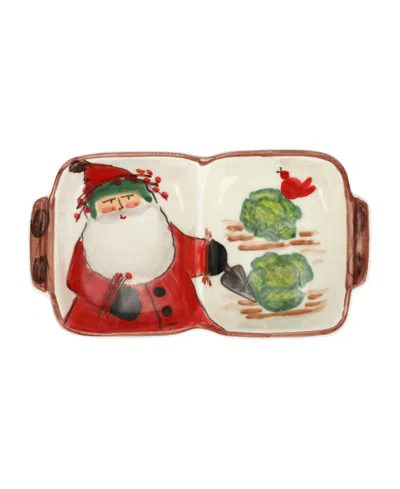 Vietri Old St. Nick Two-part Server In Multicolor