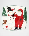 Vietri Old St. Nick 2024 Limited Edition Square Platter In Multi