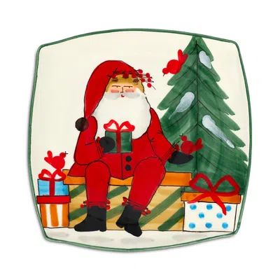 Vietri Old St. Nick 2026 Limited Edition Square Platter In Multi