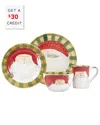 Vietri Old St. Nick 4pc Place Setting With $30 Credit In Multi
