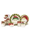 Vietri Old St. Nick Assorted 16-piece Dinnerware Set, Service For 4 In Multi