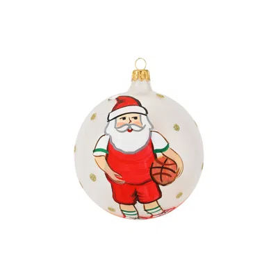 Vietri Old St. Nick Basketball Ornament