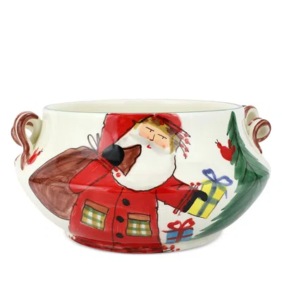 Vietri Old St. Nick Cachepot In Multi