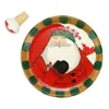 Vietri Old St. Nick Canapé Plate & Cork Stopper Set In Multi
