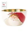 Vietri Old St. Nick Cereal Bowl With $6 Credit In Multicolor